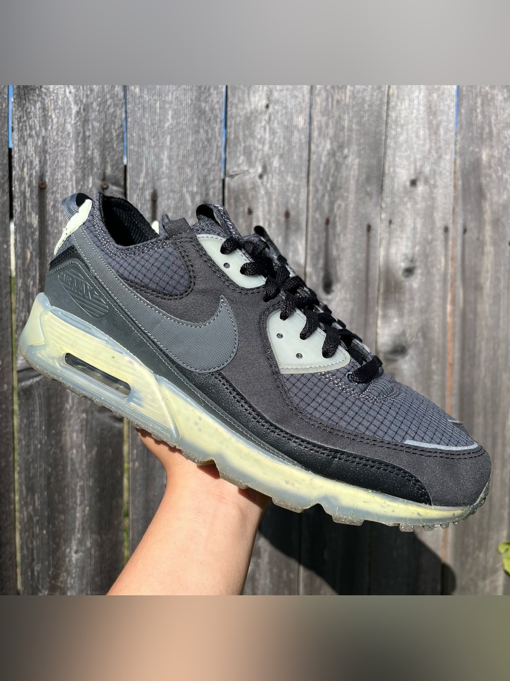 Nike Air Max 90 terrascape black lime ice size 13